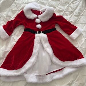 Mrs. Claus Dress with White Trim